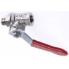 RS PRO Brass Threaded Ball Valve 1/4 to 4 in BSPP, 2 Way, PVC Coated Steel Handle, Max 170°C 733-5230