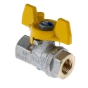 RS PRO Brass Threaded 2-Way BSPP Ball Valve 1/4 in, Nylon Handle, 32 bar, 170°C 733-5277