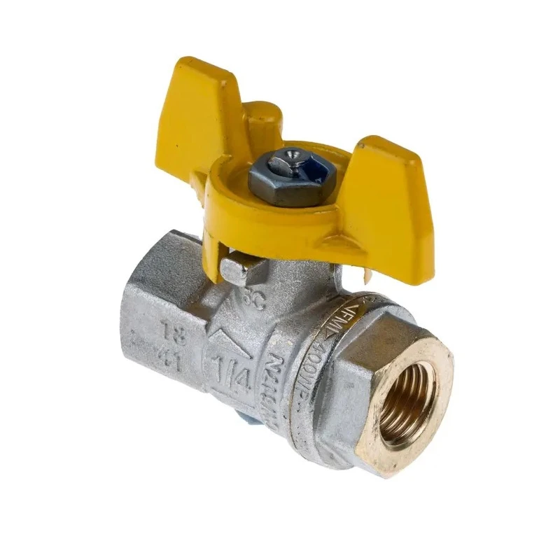 RS PRO Brass Threaded 2-Way BSPP Ball Valve 1/4 in, Nylon Handle, 32 bar, 170°C 733-5277