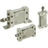 SMC 50 mm Double Acting Cylinder, MUB Series, Through Hole Mount, Rubber Bumper, Aluminium Alloy Body MUB50-50DZ