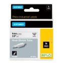 Dymo White Heat Shrink Tubing Label Printer Tape 9 mm Sleeve Diameter, 1.5 m Length, Flame Retardant, Polyolefin 18053
