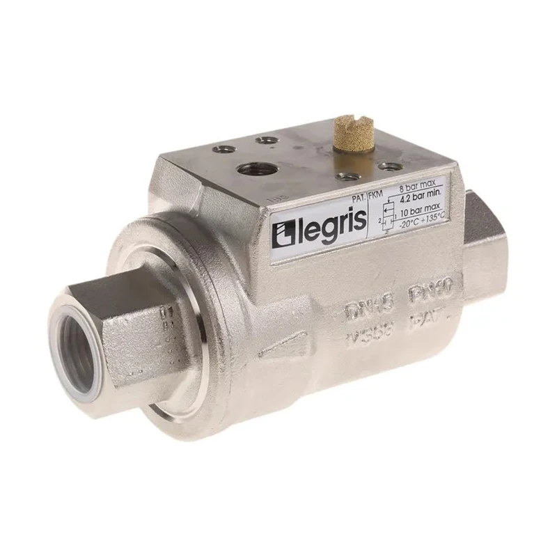 Legris Axial Type Pneumatic Actuated Valve 10 bar 1/2 in 4202 15 21 20