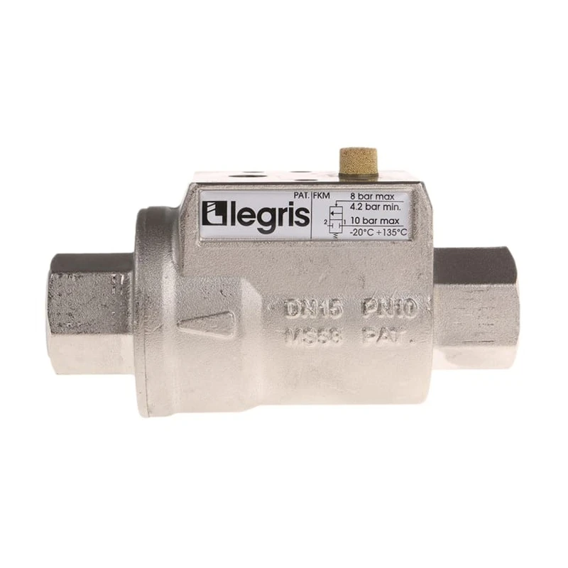 Legris Axial Type Pneumatic Actuated Valve 10 bar 1/2 in 4202 15 21 20
