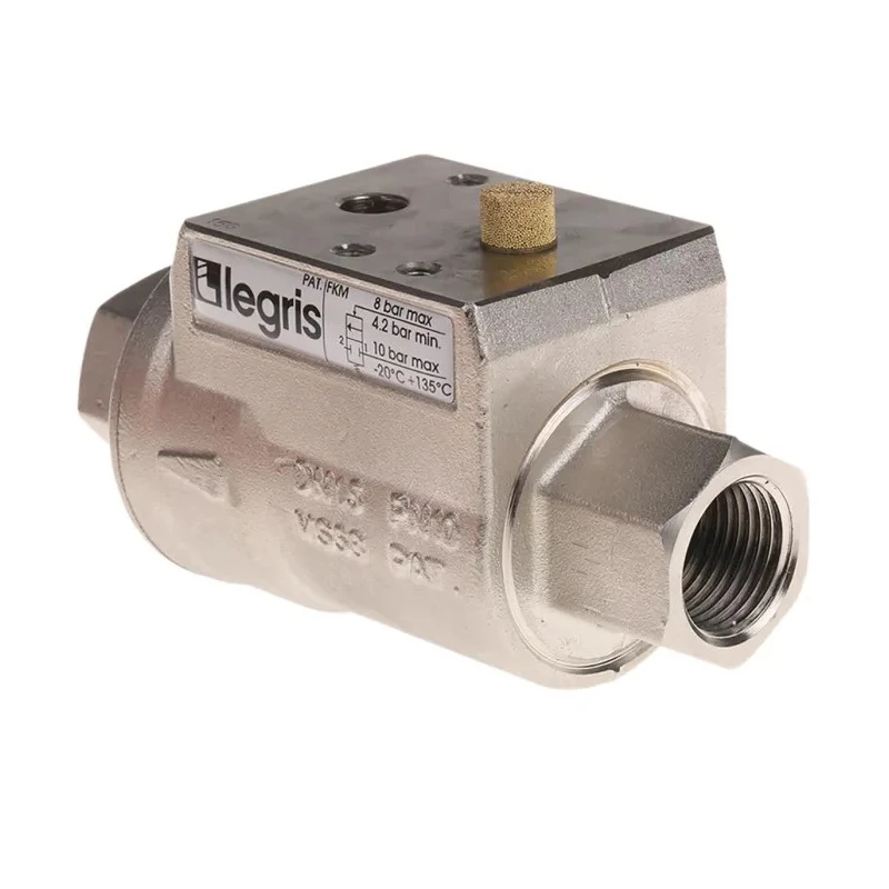 Legris Axial Type Pneumatic Actuated Valve 10 bar 1/2 in 4202 15 21 20