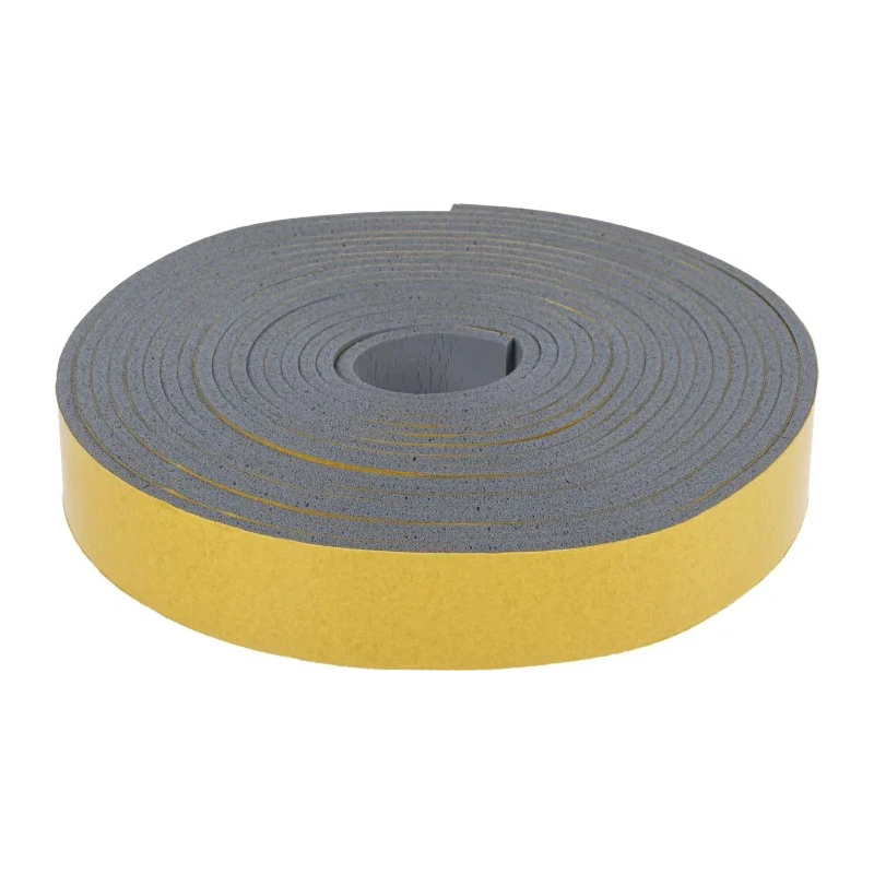 RS PRO Grey Silicone Foam Tape, Single Sided, 25mm Width x 5m Length x 3.2mm Thickness 733-6791