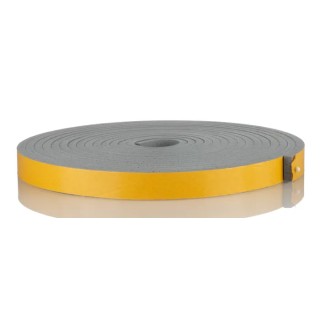 RS PRO Grey Silicone Foam Tape, Single Sided, 20mm x 5m, 6.4mm Thick, Acrylic Adhesive, 733-6797