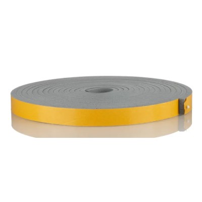 RS PRO Grey Silicone Foam Tape, Single Sided, 20mm x 5m, 6.4mm Thick, Acrylic Adhesive, 733-6797