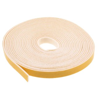 RS PRO White Silicone Foam Tape 12mm Width x 6m Length x 2.4mm Thickness Acrylic Adhesive 733-6801