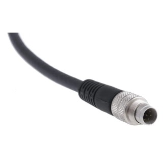 binder Male 8 Way M9 to Unterminated Sensor Actuator Cable 2m Polyurethane Jacket Black 125V 79-1425-12-08