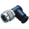 binder Industrial Circular Connector 5 Contacts Cable Mount M9 Plug Female IP67 Right Angle Polymer Housing 99-0414-70-05