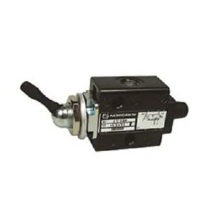 RS PRO Toggle Pneumatic Control Valve G G 1/8, 3/2 Function, Die Cast Zinc Body, Max 8 bar Pressure, Max 335 L/min 235-4725