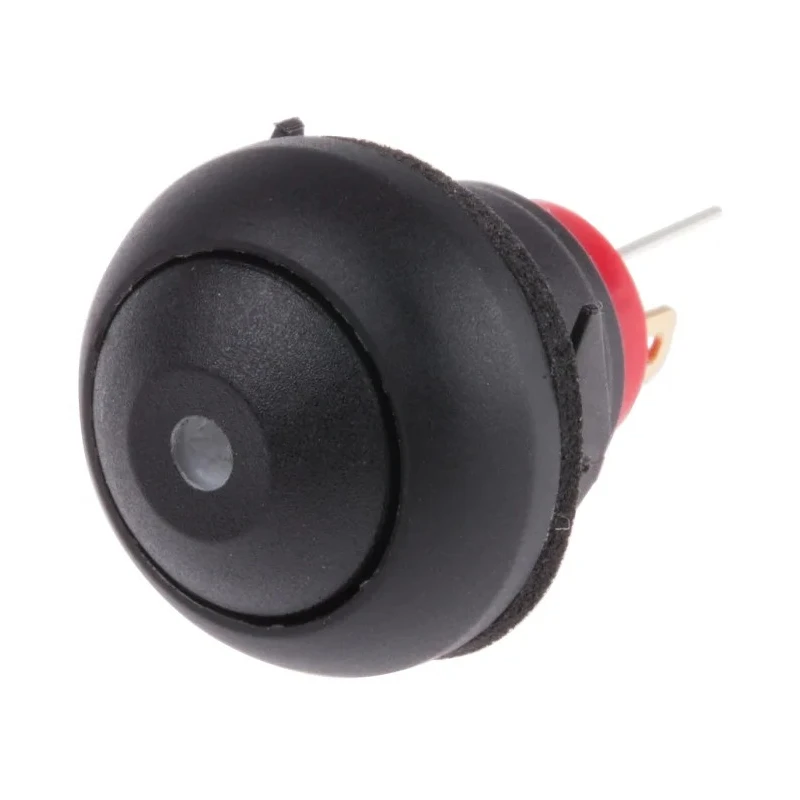 RS PRO Illuminated Miniature Push Button Switch Momentary Panel Mount SPST Yellow LED 13.6 mm Cutout IP67 50V DC 734-6707