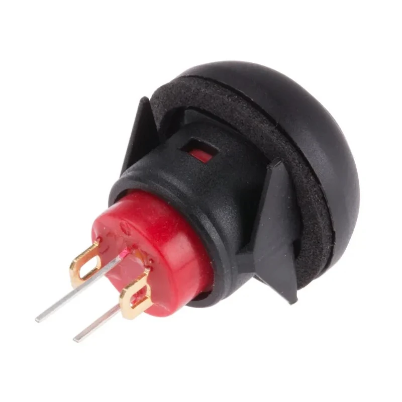 RS PRO Illuminated Miniature Push Button Switch Momentary Panel Mount SPST Yellow LED 13.6 mm Cutout IP67 50V DC 734-6707