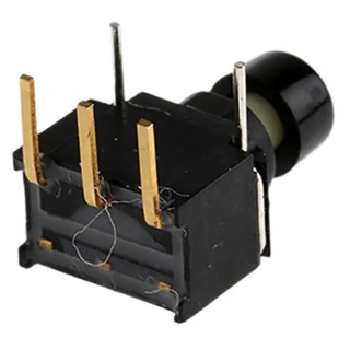 RS PRO Miniature Momentary Push Button Switch, PCB Mount, SPDT, Black LED, IP67, 20V DC 125V AC 7346754P