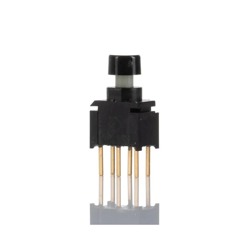RS PRO Miniature Push Button Switch Momentary PCB DPDT Black LED IP67 20V 734-6763