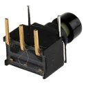 RS PRO Miniature Push Button Switch, Momentary, PCB Mount, 5.1 x 5.1 mm Cutout, SPDT, Black LED, IP67, 20 V dc 125 734-6754
