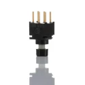 RS PRO Miniature Push Button Switch Momentary PCB DPDT Black LED IP67 20V 734-6763