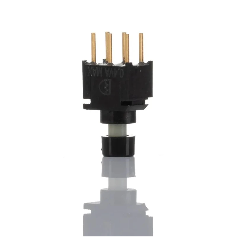 RS PRO Miniature Push Button Switch Momentary PCB DPDT Black LED IP67 20 V 7346763P