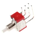 RS PRO Momentary Push Button Switch, PCB Mount, 6.35 mm Cutout, DPDT, White LED, 28 V dc 120 V ac 734-6766