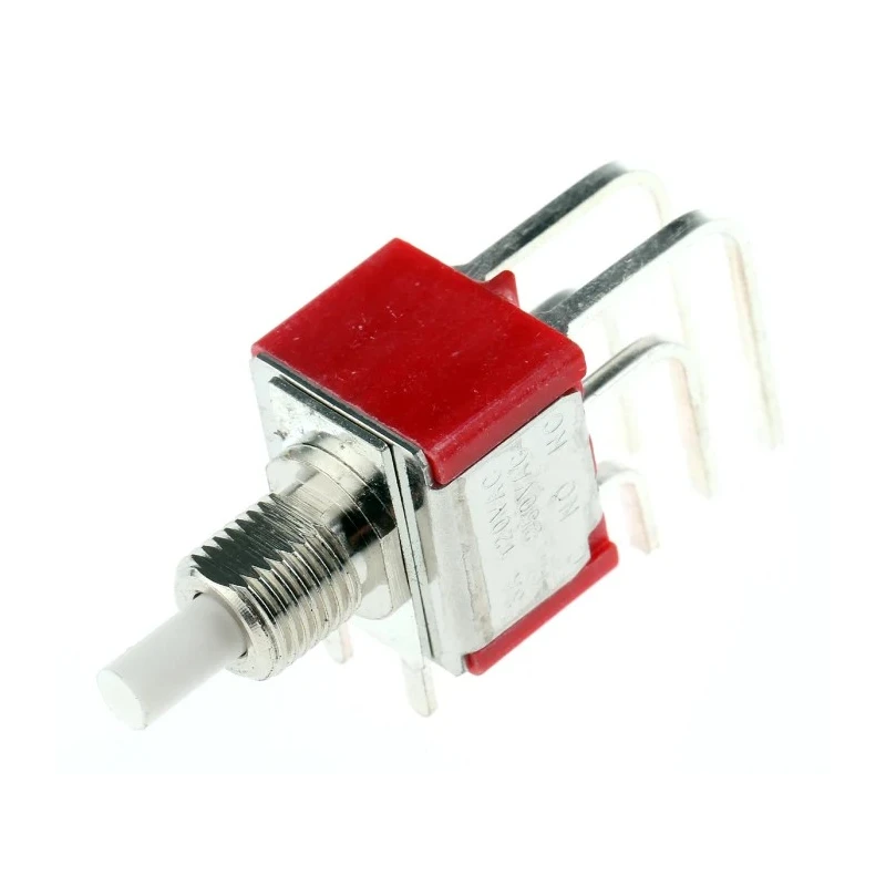 RS PRO Momentary Push Button Switch, PCB Mount, 6.35 mm Cutout, DPDT, White LED, 28 V dc 120 V ac 734-6766