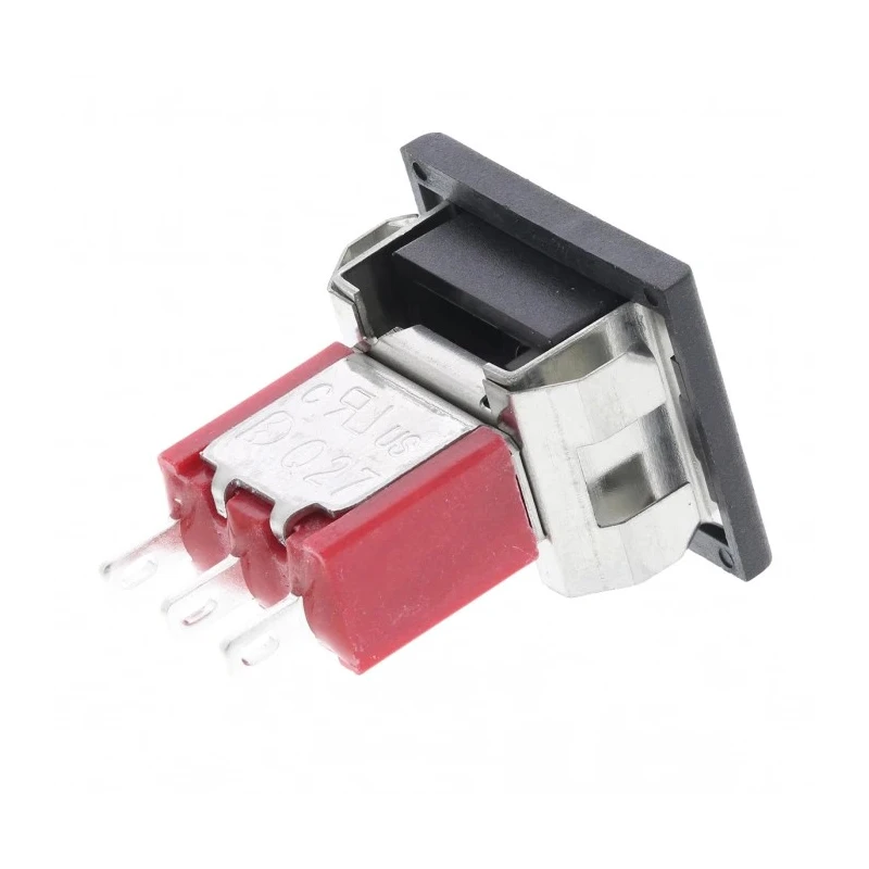 RS PRO Push Button Switch, Momentary, Panel Mount, 15.7 mm Cutout, SPDT, 28 V DC, 250 V AC, 3A Contact Current Model 734-6776