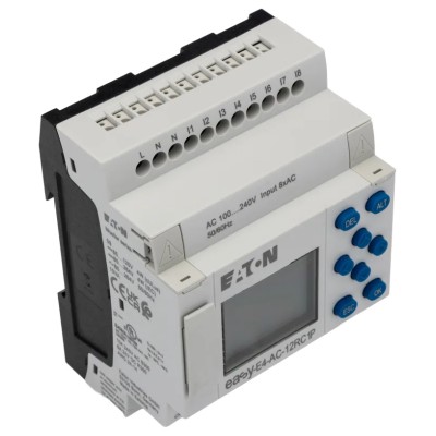 Eaton EasyE4 Series Control Relay 4-Input Analogue, 4 Outputs, Relay Output 264V 8A DIN Rail Mount EASY-E4