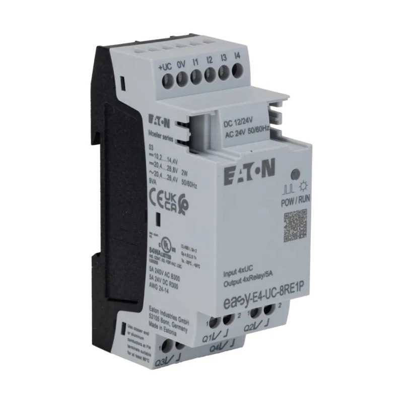 Eaton easyE4 Series Control Relay 4-Input Digital Input 4 Relay Outputs 264V Wall Mount easyE4