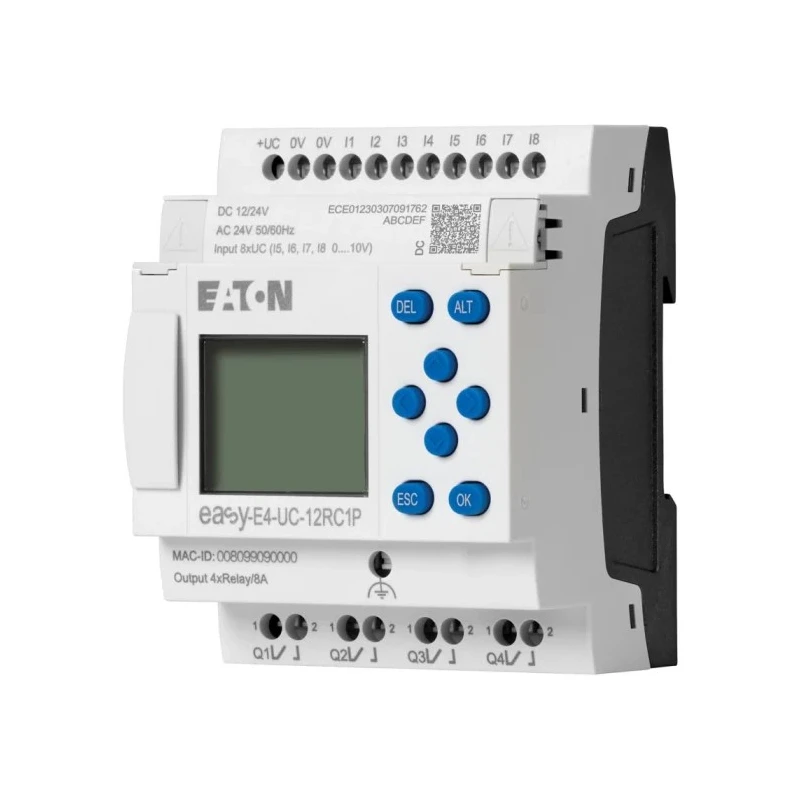 Eaton EasyE4 Series Control Relay 4-Input Analogue, 4 Outputs, Relay Output 26.4V Wall Mount EASY-E4