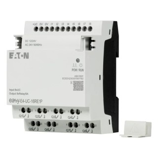 Eaton Series Control Relay with 8 Digital Inputs and 8 Relay Outputs, Ethernet Communication, Rail Mount, 264V Supply easyE4