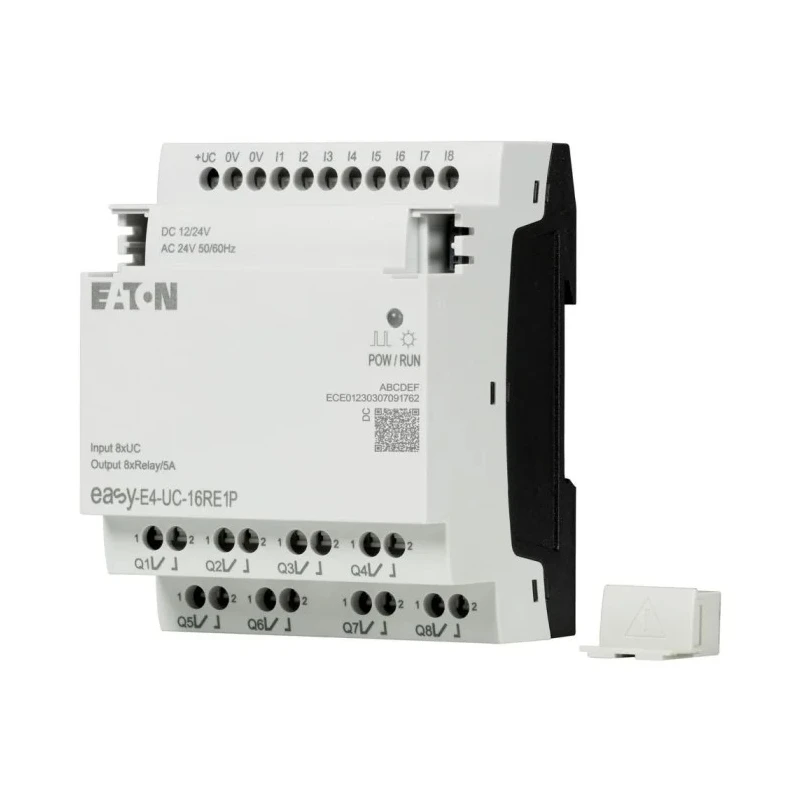 Eaton Series Control Relay with 8 Digital Inputs and 8 Relay Outputs, Ethernet Communication, Rail Mount, 264V Supply easyE4