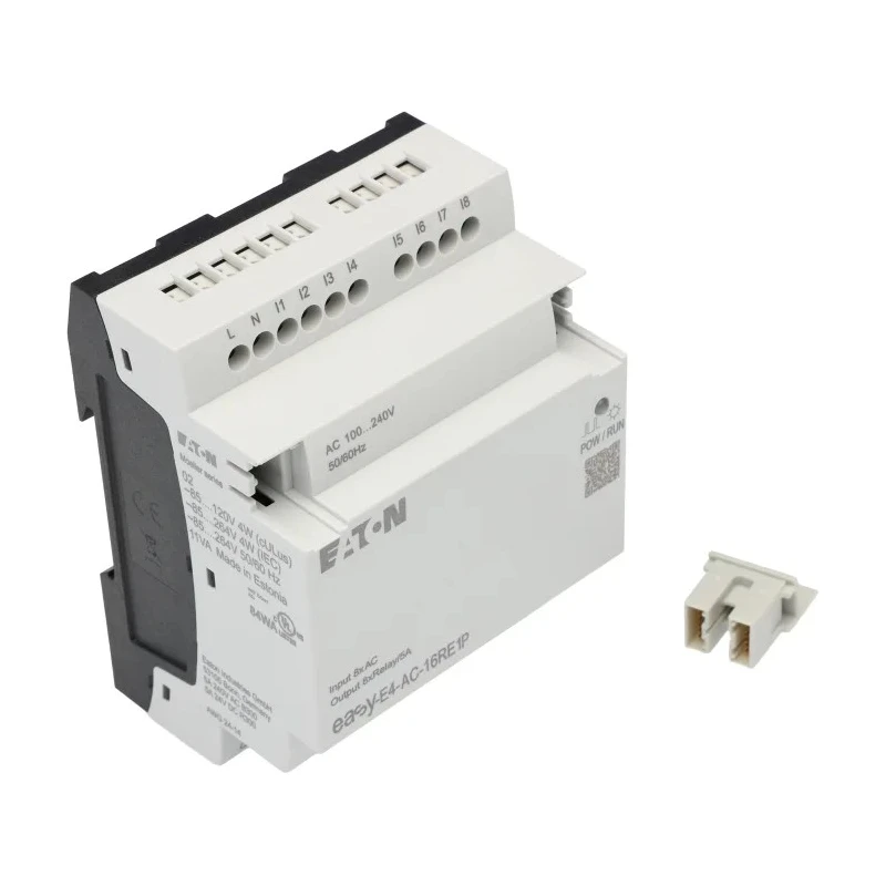Eaton easyE4 Series Control Relay 8 Digital Inputs 8 Relay Outputs 264V DIN Rail Mount easyE4