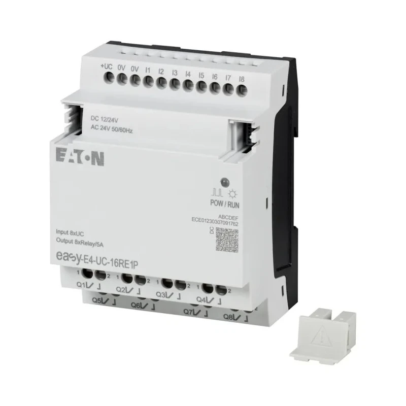 Eaton Series Control Relay with 8 Digital Inputs and 8 Relay Outputs, Ethernet Communication, Rail Mount, 264V Supply easyE4