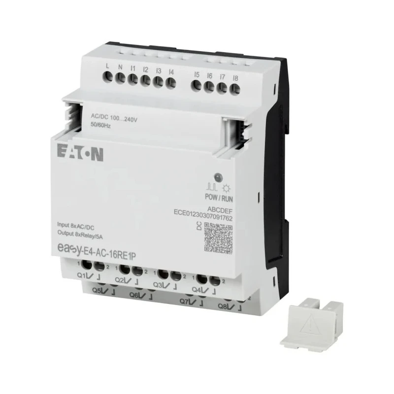 Eaton easyE4 Series Control Relay 8 Digital Inputs 8 Relay Outputs 264V DIN Rail Mount easyE4