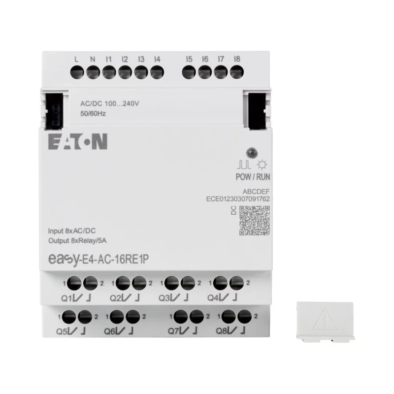 Eaton easyE4 Series Control Relay 8 Digital Inputs 8 Relay Outputs 264V DIN Rail Mount easyE4