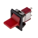 RS PRO SPDT On-Off-On (On)-Off-(On) Rocker Switch Panel 15.7 x 12.7 mm 5A Red Actuator 7346861P