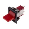 RS PRO SPDT On-Off-On (On)-Off-(On) Rocker Switch Panel 15.7 x 12.7 mm 5A Red Actuator 7346861P