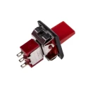 RS PRO SPDT On-Off-On (On)-Off-(On) Rocker Switch Panel 15.7 x 12.7 mm 5A Red Actuator 7346861P