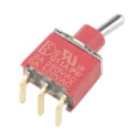 RS PRO Toggle Switch PCB Mount On-On SPDT Through Hole Terminal 12V dc 112V ac 734-6971