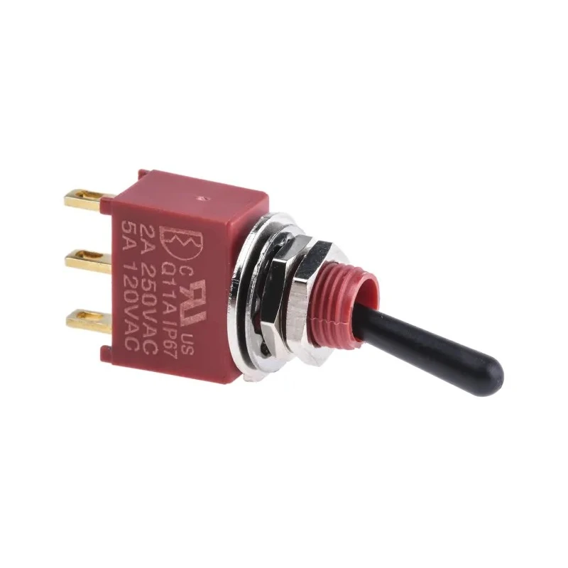 RS PRO Toggle Switch Panel Mount On-On SPDT Solder Terminal 12 V dc 112 V ac 734-6978