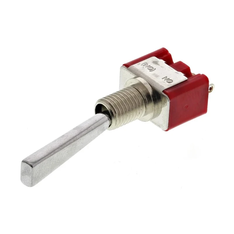 RS PRO Toggle Switch Panel Mount On-On SPDT Solder Terminal Chrome Plated Brass Actuator 12V dc 3A 112V ac 734-7006