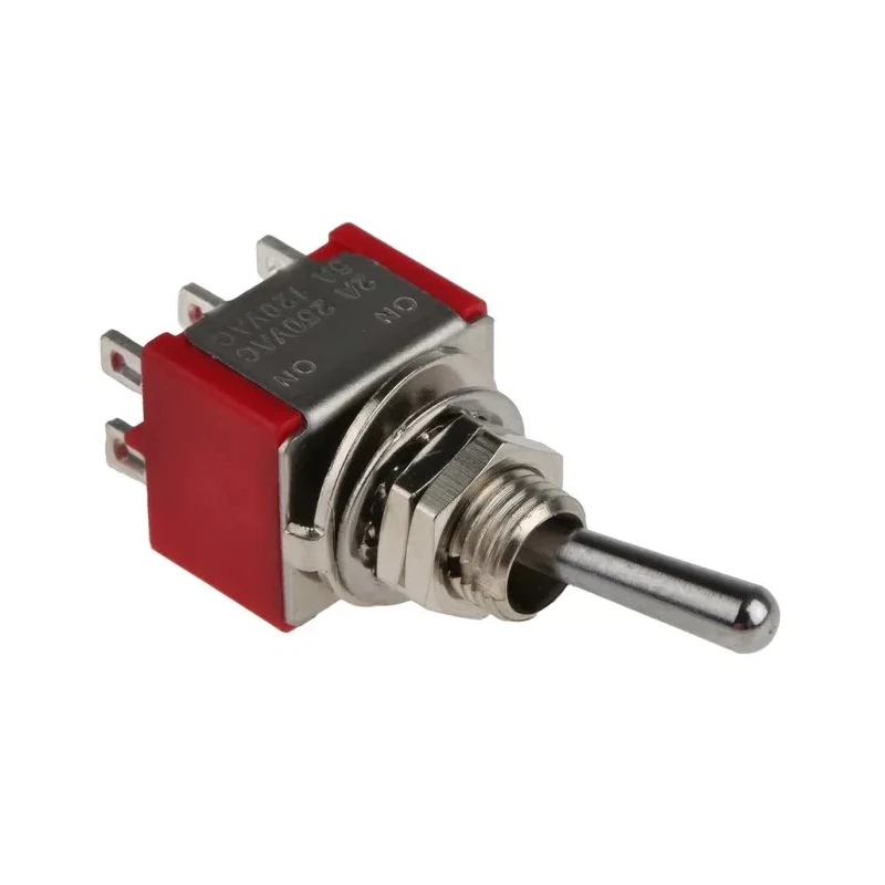 RS PRO Toggle Switch Panel Mount On-On DPDT Solder Terminal 26 V dc 112 V ac 7347016P