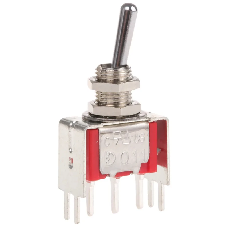 RS PRO PCB Mount Toggle Switch On-On SPDT Through Hole Terminal 26 V dc 112 V ac 734-7075
