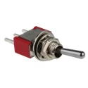 RS PRO SPDT Toggle Switch, PCB Mount, On-On Latching, Through Hole Terminal, 26 V dc, 250 V ac, Chrome Plated Brass 734-7066