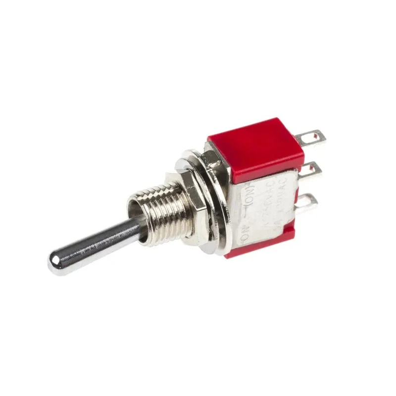 RS Pro SPDT Toggle Switch Panel Mount On-On Solder Terminal 5A 28 V dc 112 V ac 7347117P