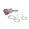 RS PRO PCB Mount Toggle Switch On-On SPDT 5A 28V DC 112V AC Through Hole Terminal 7347113P