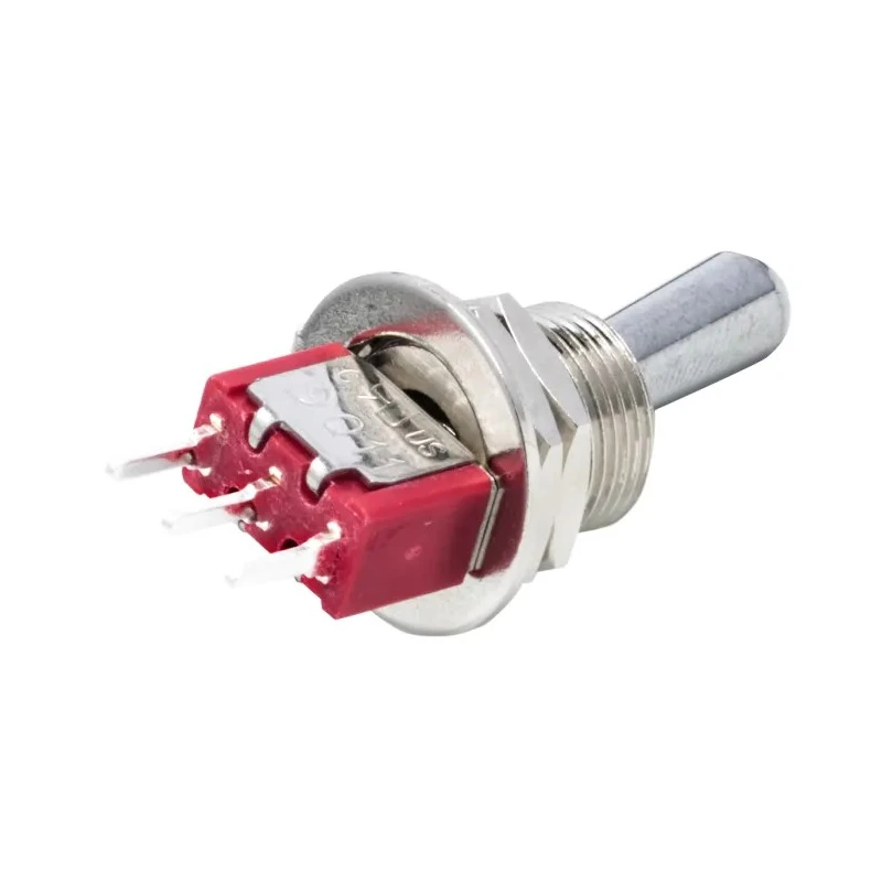 RS PRO PCB Mount Toggle Switch On-On SPDT 5A 28V DC 112V AC Through Hole Terminal 7347113P