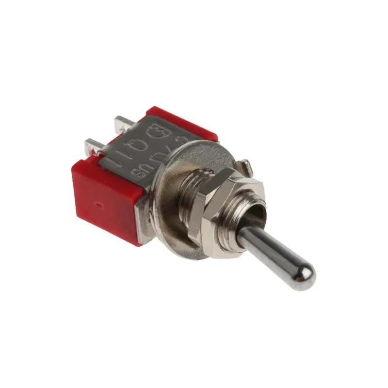 RS Pro Toggle Switch, Panel Mount, On-Off, SPST, Solder Terminal, 28 V dc, 28 V ac 7347154P