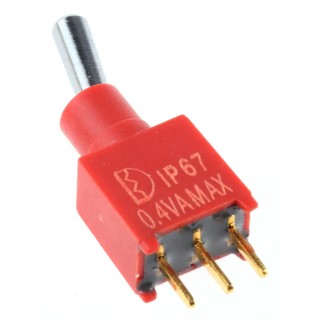 RS PRO Toggle Switch PCB Mount On-On SPDT Through Hole Terminal 15 V dc 240 V ac 734-7167