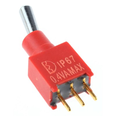 RS PRO Toggle Switch PCB Mount On-On SPDT Through Hole Terminal 15 V dc 240 V ac 734-7167