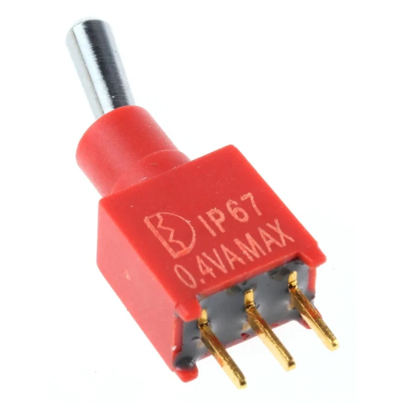 RS PRO Toggle Switch PCB Mount On-On SPDT Through Hole Terminal 15 V dc 240 V ac 734-7167